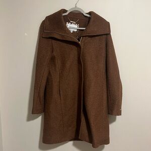 NWOT Brown Wool Blend Nine West Coat
